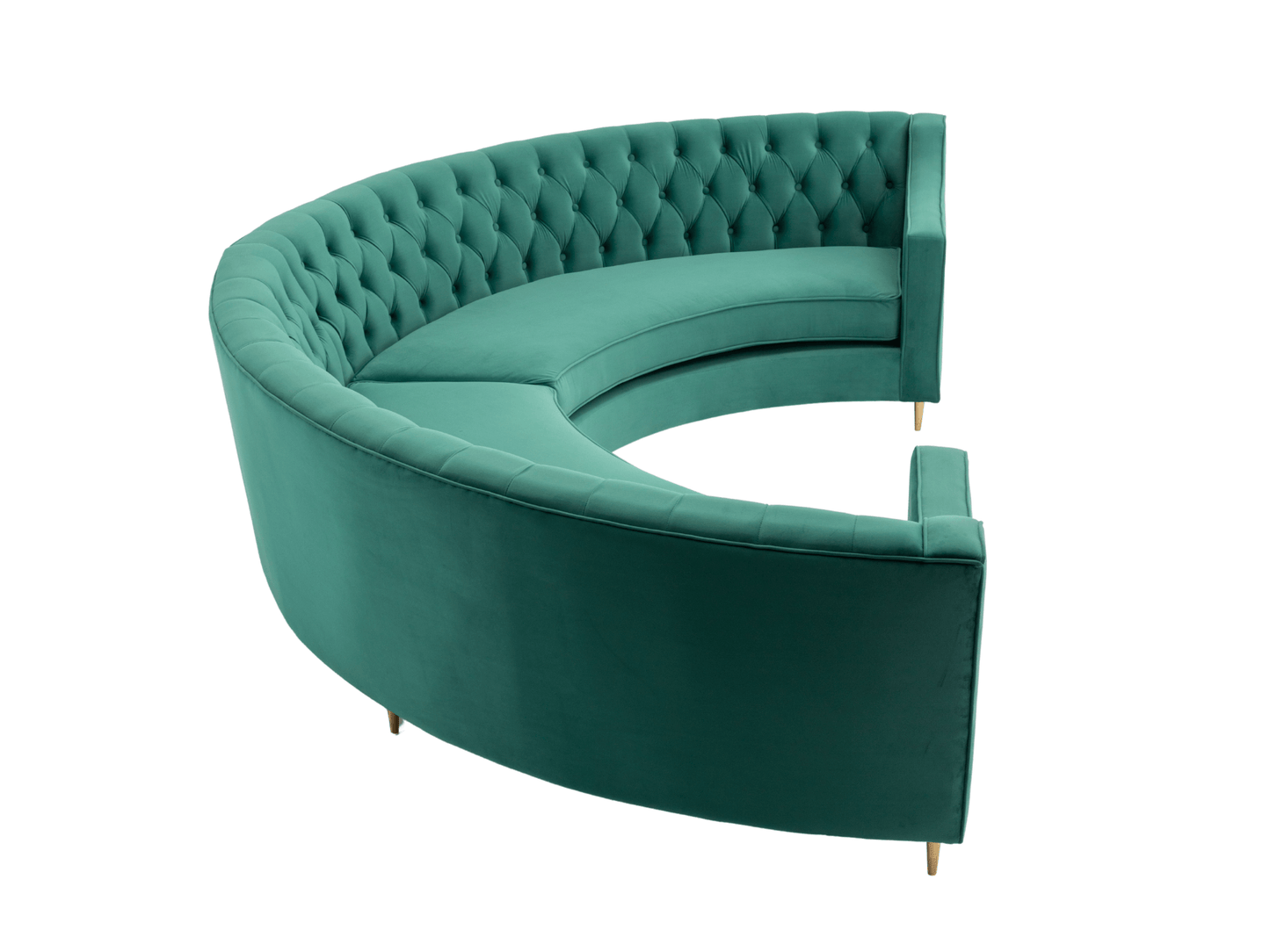 BUCKHEAD CURVED SOFA - EMERALD