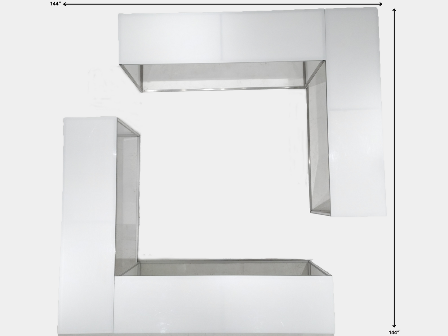 ILLUMINATED 4 - SIDED ACRYLIC BAR