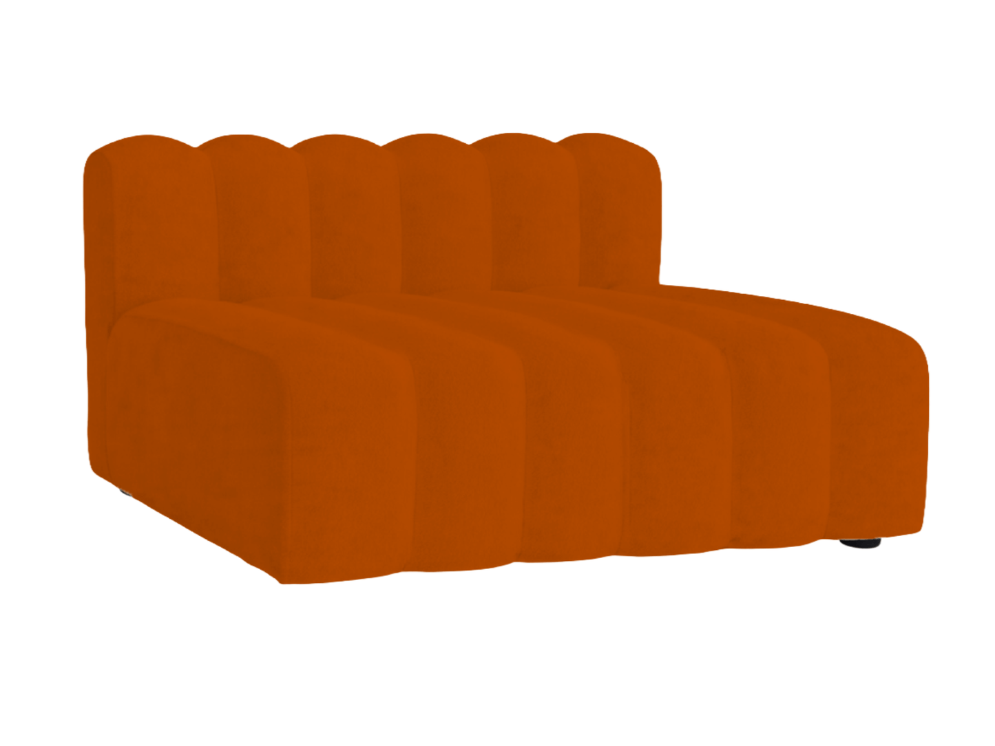 ARC STRAIGHT SOFA SECTION - ORANGE