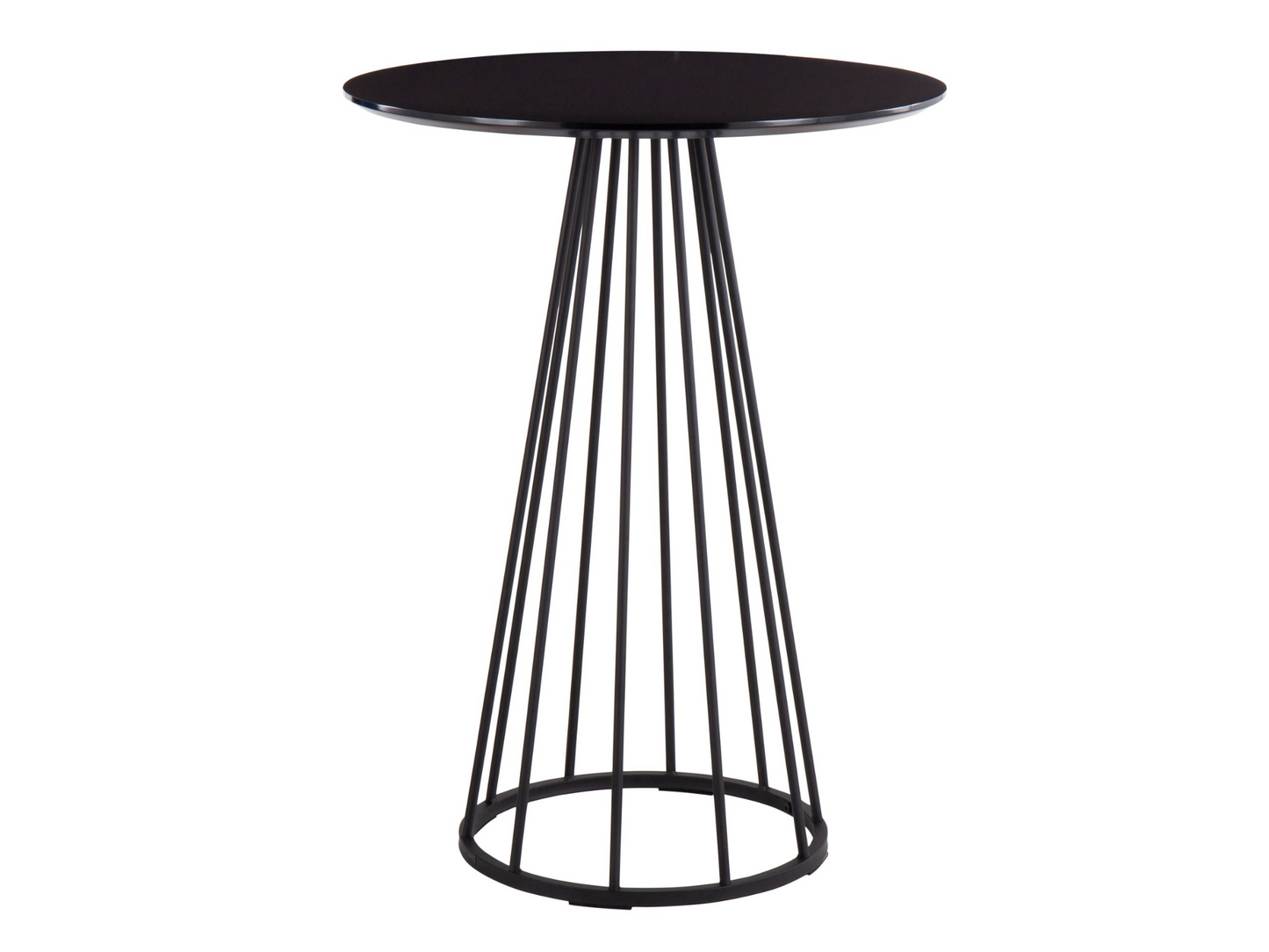 BISTRO HIGHBOY - BLACK W/ BLACK BASE