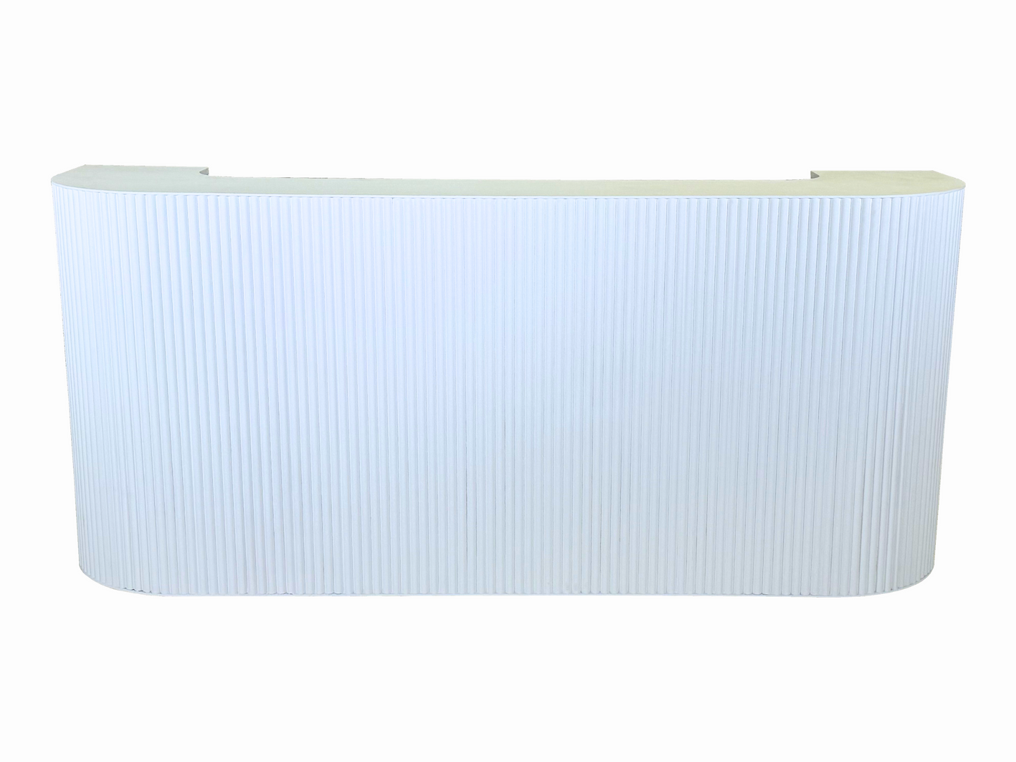 FAIRMONT FLUTED 8FT BAR - WHITE