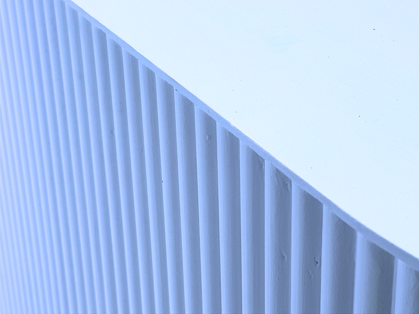 FAIRMONT FLUTED 8FT BAR - WHITE