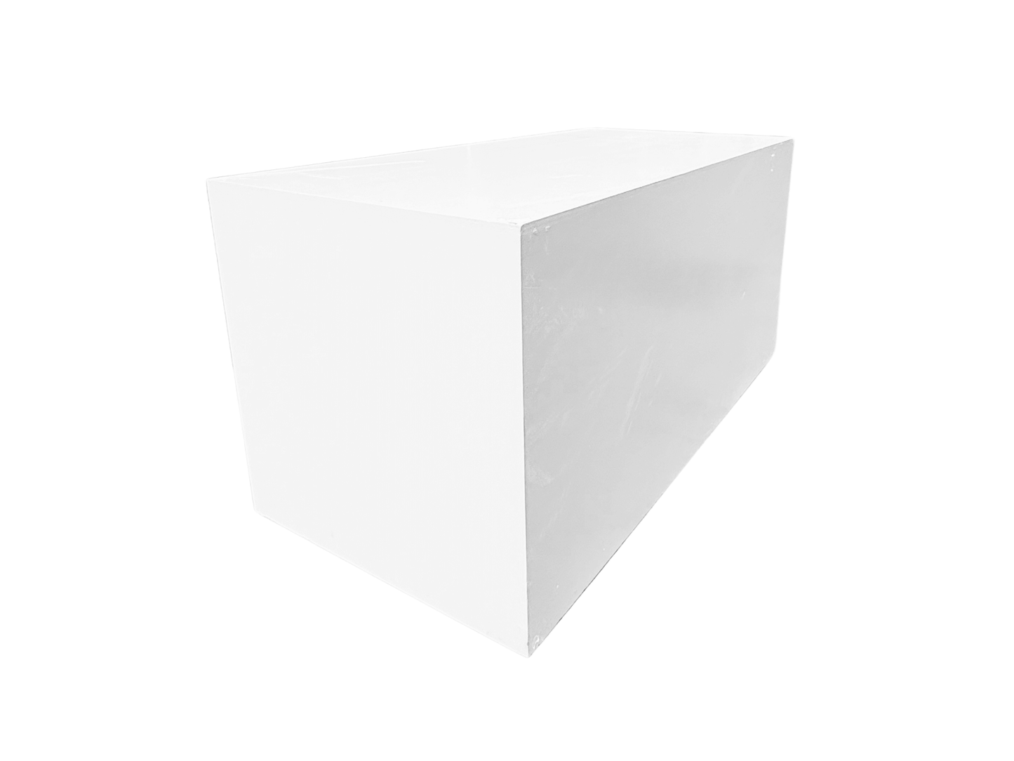 ART BOX | 2' X 4' - WHITE - H 24" / W 48" The LLL Art Box is a 2' by 4' wooden box, offers customization options to showcase your brand.