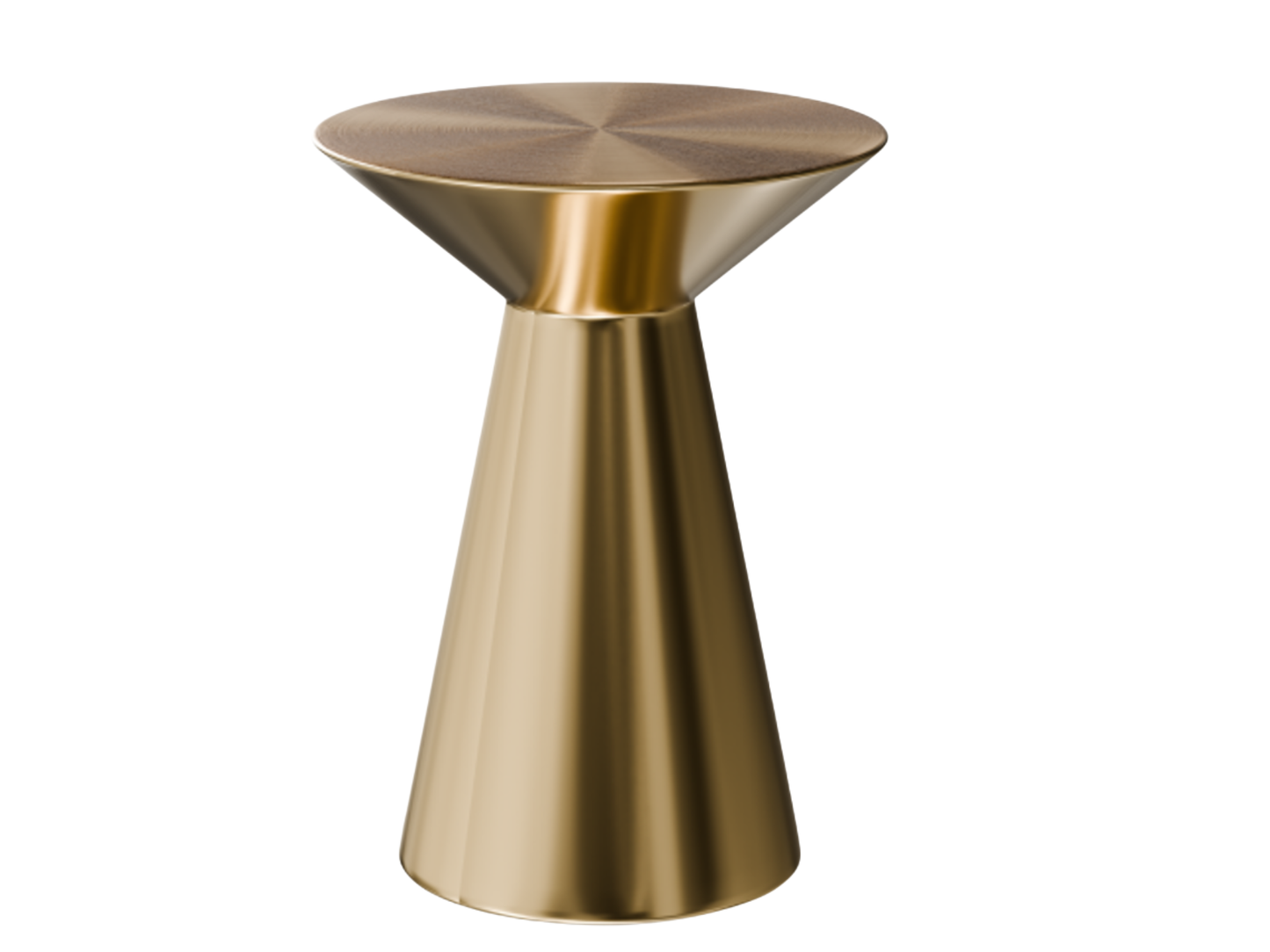 MILAN ACCENT TABLE - GOLD