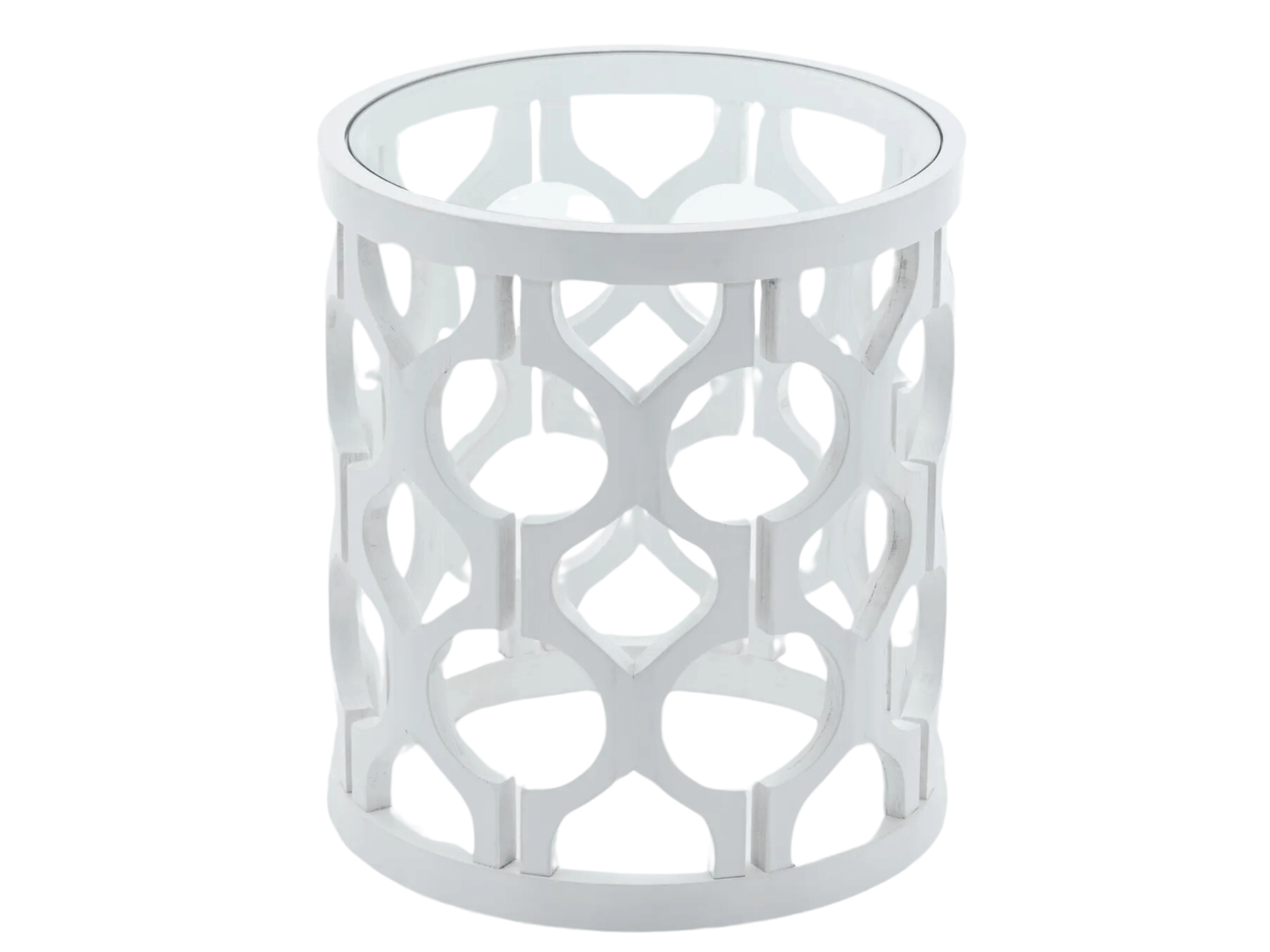 PIEDMONT ACCENT TABLE - WHITE WOOD