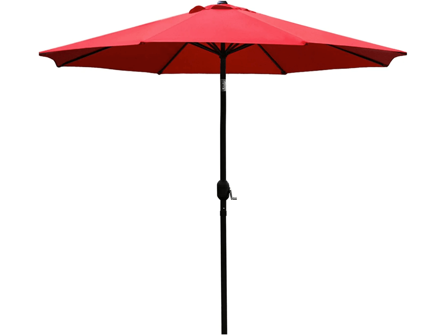 SUNSHINE OUTDOOR UMBRELLA - RED - H 8.25' / W 8.6' / D 9' The Sunshine Outdoor umbrella is the perfect addition to your patio. Adding shade for comfortable outdoor gatherings. The Sunshine umbrella can be paired with any of the Sunshine Collection section