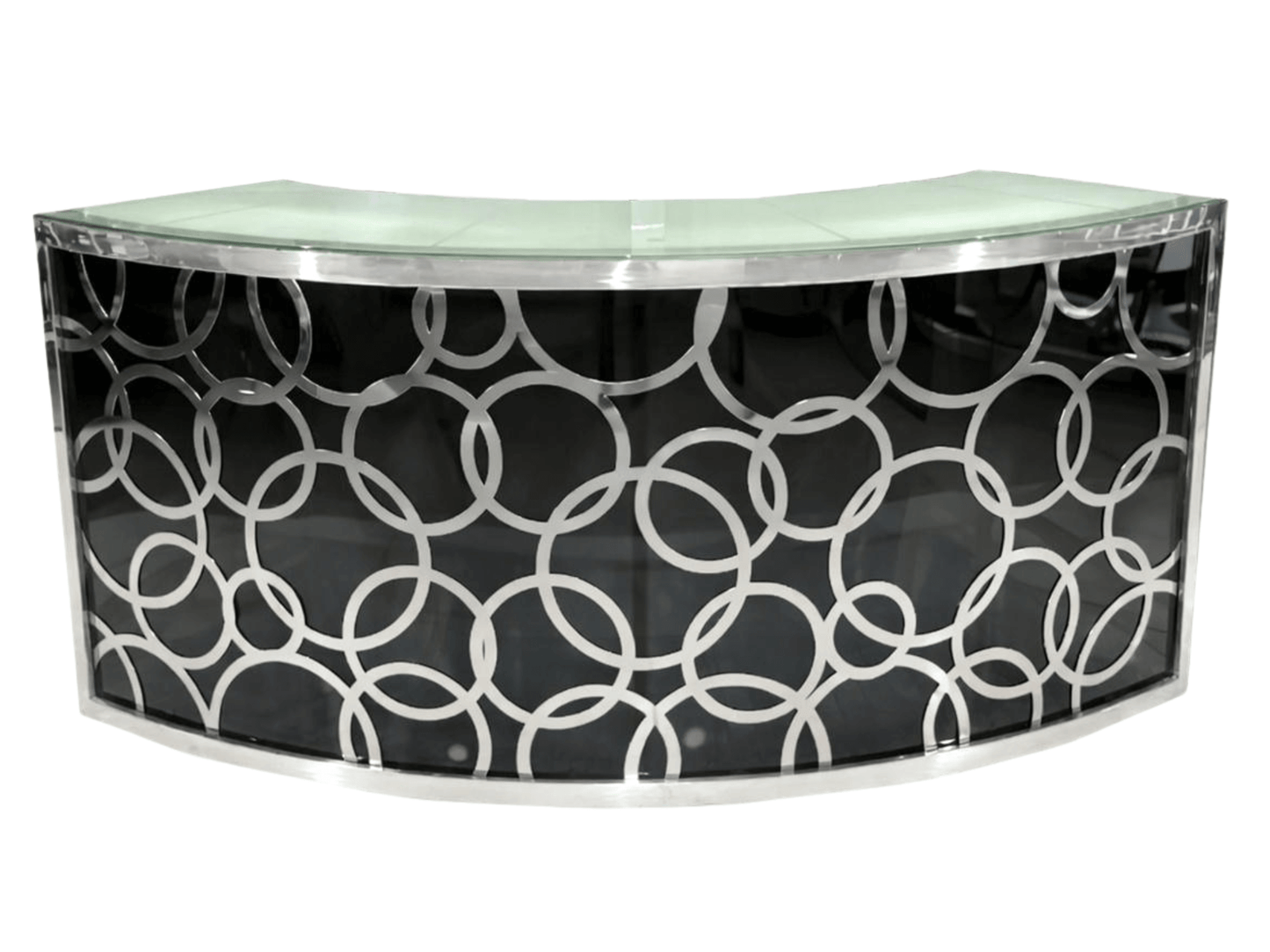 SKYY LOOP QUARTER CIRCLE BAR - BLACK W/ SILVER