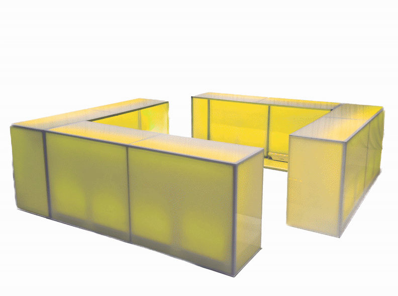 ILLUMINATED 4 - SIDED ACRYLIC BAR