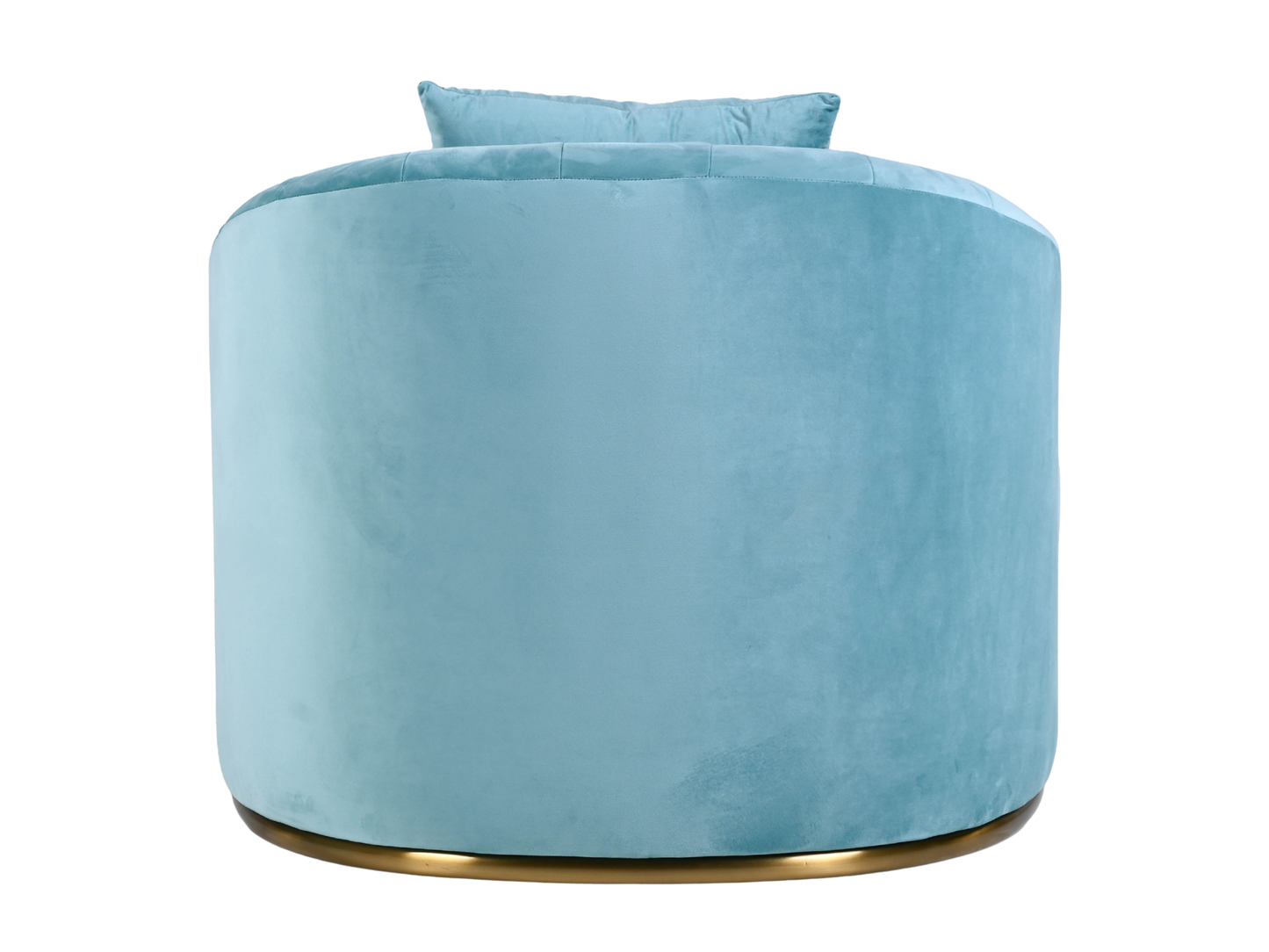 WORLD ARMCHAIR - TIFFANY - H 29" / W 38" / D 39" *Accepting Orders Now, Available April 2026 The World Armchair in Tiffany features plush velvet material, a channel tufted backrest, and a gold base. Perfect for any event. Explore the WORLD COLLECTION insp