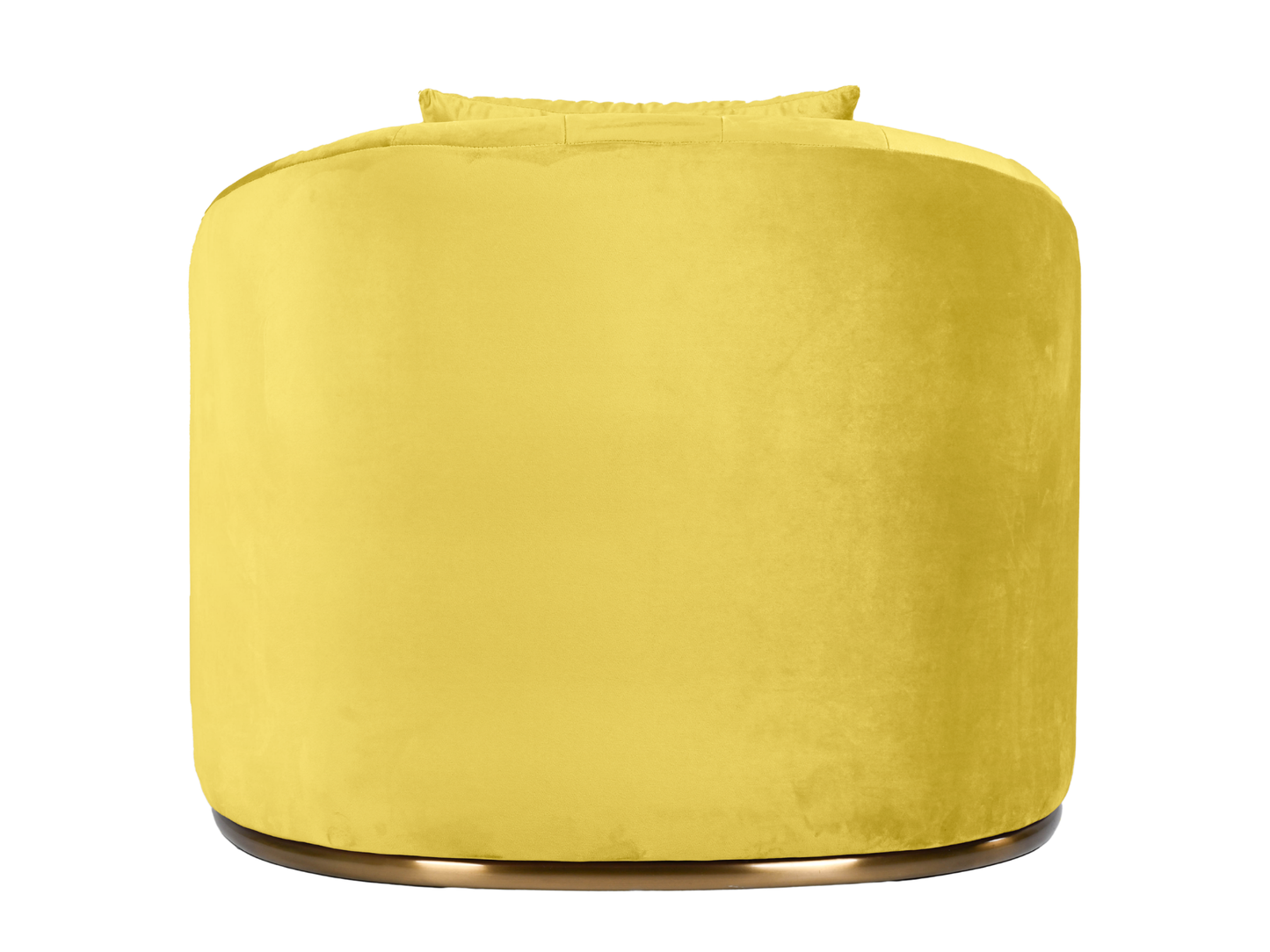 WORLD ARMCHAIR - YELLOW - H 29" / W 38" / D 39" *Accepting Orders Now, Available April 2026 The World Armchair in Yellow features plush velvet material, a channel tufted backrest, and a gold base. Perfect for any event. Explore the WORLD COLLECTION inspir