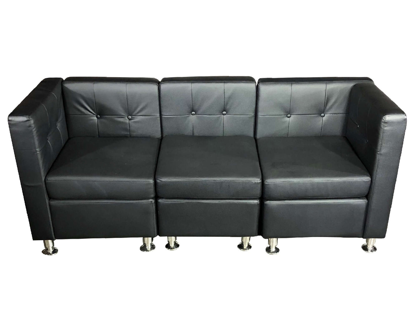 CLUB 3PC SOFA - BLACK