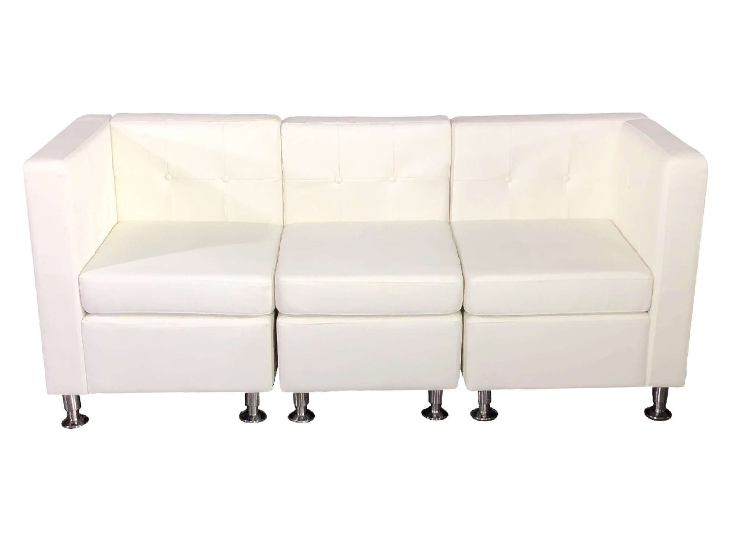 CLUB 3PC SOFA - WHITE