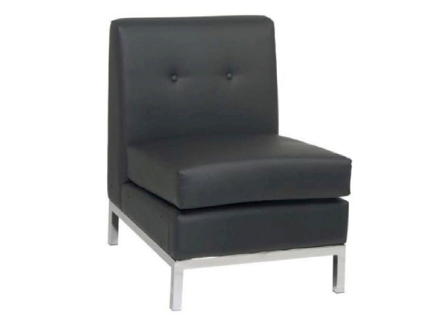 PEACHTREE ARMLESS SECTION - BLACK