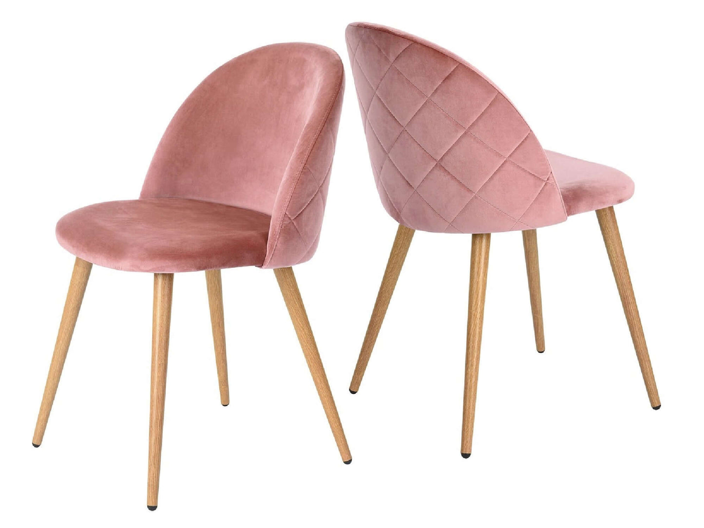 AVALON VELVET CHAIR - DUSTY ROSE - H 30.5" / W 19.3" / D 18.5" LLL's Avalon Velvet Chair in Dusty Rose is a small velvet chair with natural wood legs. This chair is adorable, lightweight and ideal for creating seating sections with a punch of color.