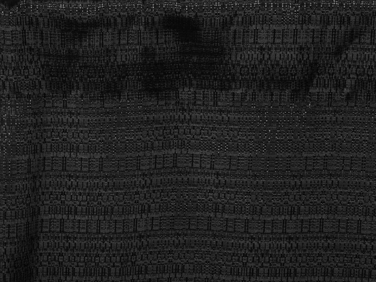 BANJO DRAPE - BLACK - H 8' / W 4' LLL's Banjo Drapery in Black is solid black drapery panels with the signature banjo textured pattern. This drape is a lightweight and versatile option that makes draping off sections a breeze.