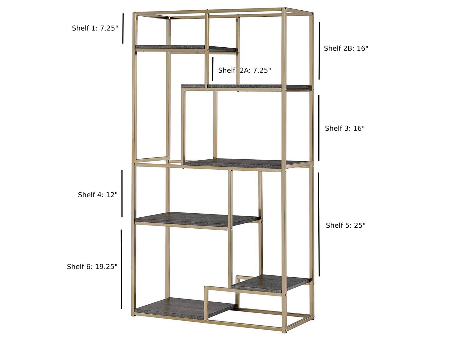BELVEDERE DISPLAY UNIT - GOLD
