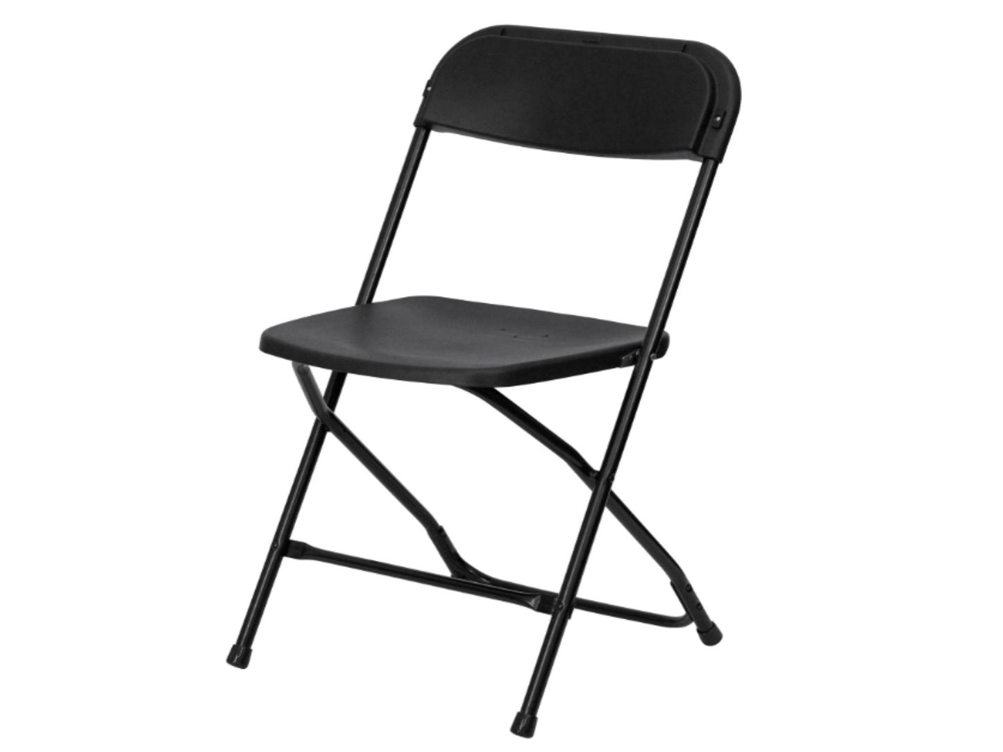 PREMIER PLASTIC FOLDING CHAIR - BLACK