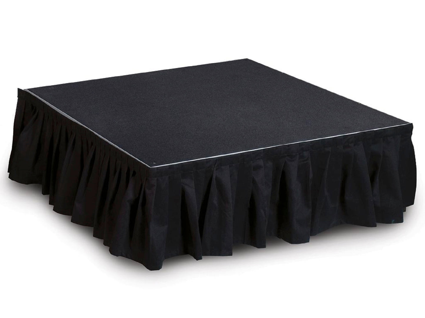 PLEATED STAGE SKIRT - BLACK