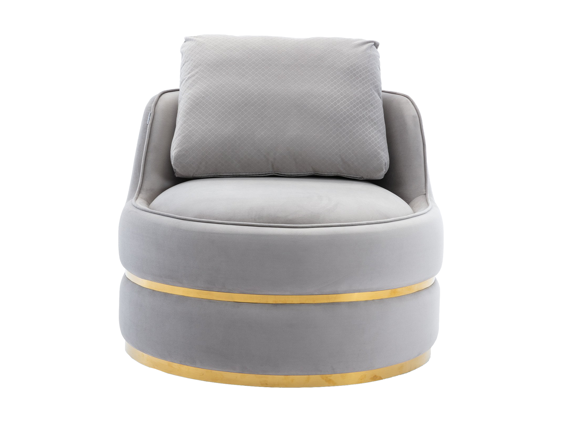 COSMOPOLITAN SWIVEL LOUNGE CHAIR - GREY