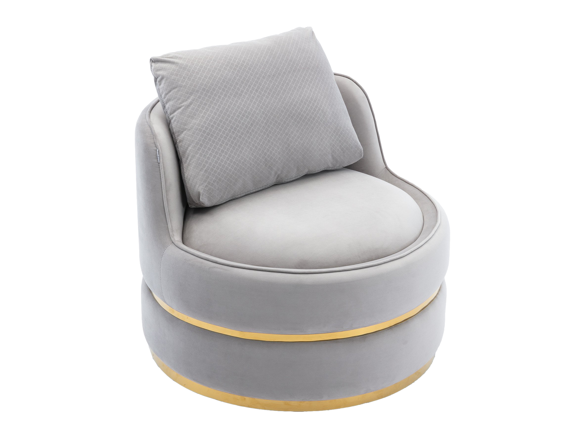 COSMOPOLITAN SWIVEL LOUNGE CHAIR - GREY