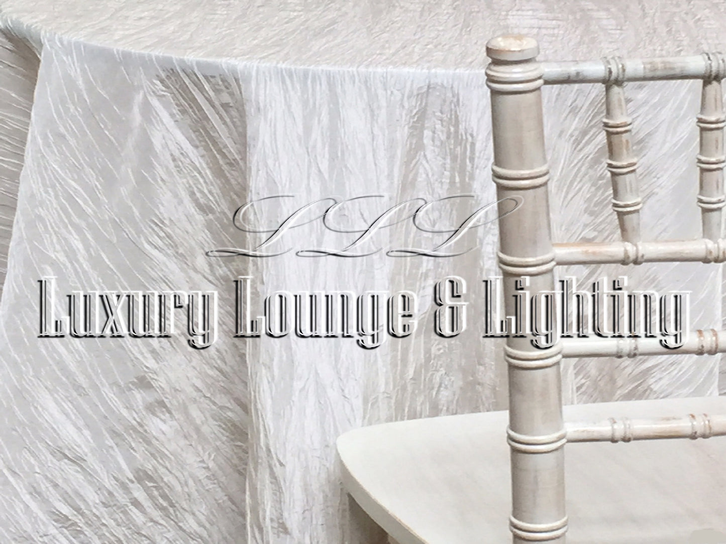 CRINKLE TAFFETA LINEN - IVORY IRIDESCENT