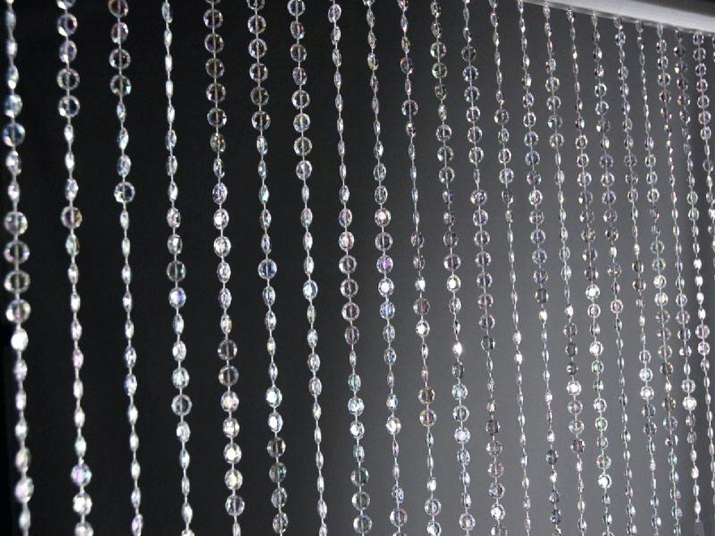 CRYSTAL ICE BEADED CURTAIN DRAPE