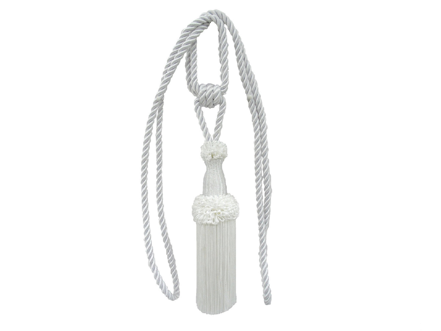 DRAPERY TIEBACK - BRIGHT WHITE