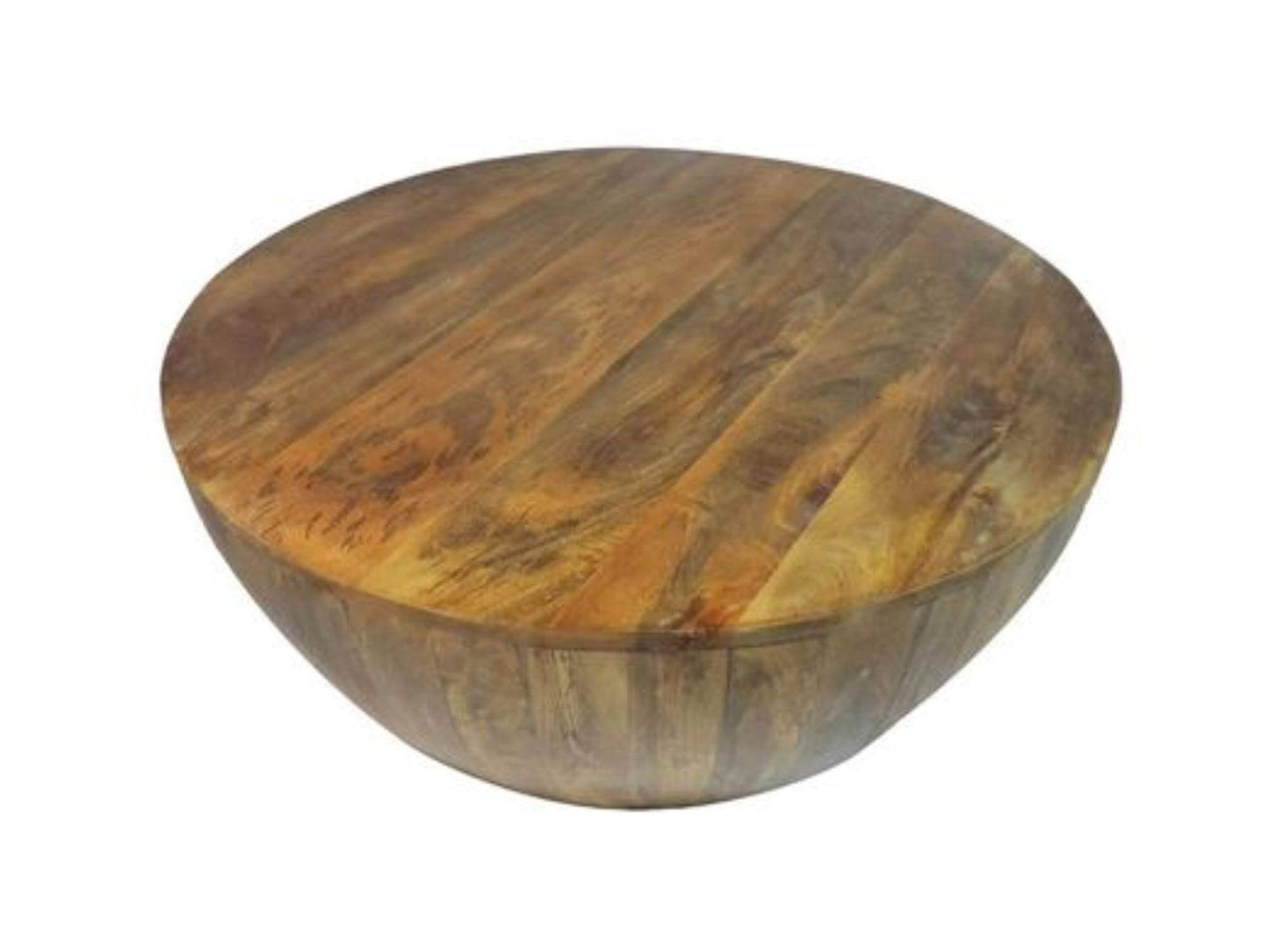 FIJI COFFEE TABLE - H 12" / 35.5" Diameter LLL's Fiji Coffee Table is a low profile natural wood bowl shaped coffee table. This table is is sleek and minimalistic but packs a style punch by combining rustic island vibes with cool urban sensibility.