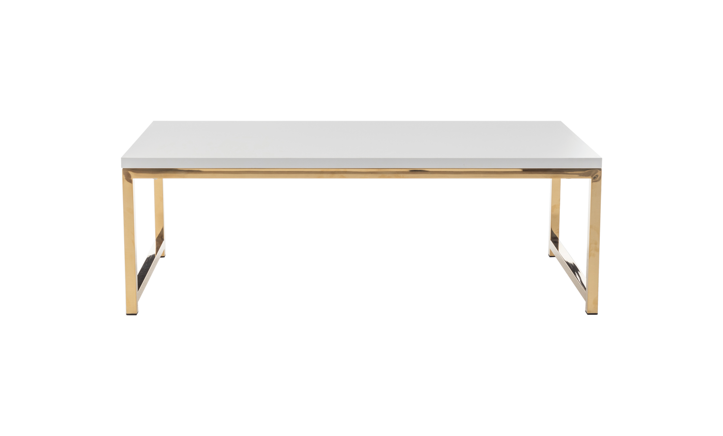 METRO COFFEE TABLE - WHITE/GOLD