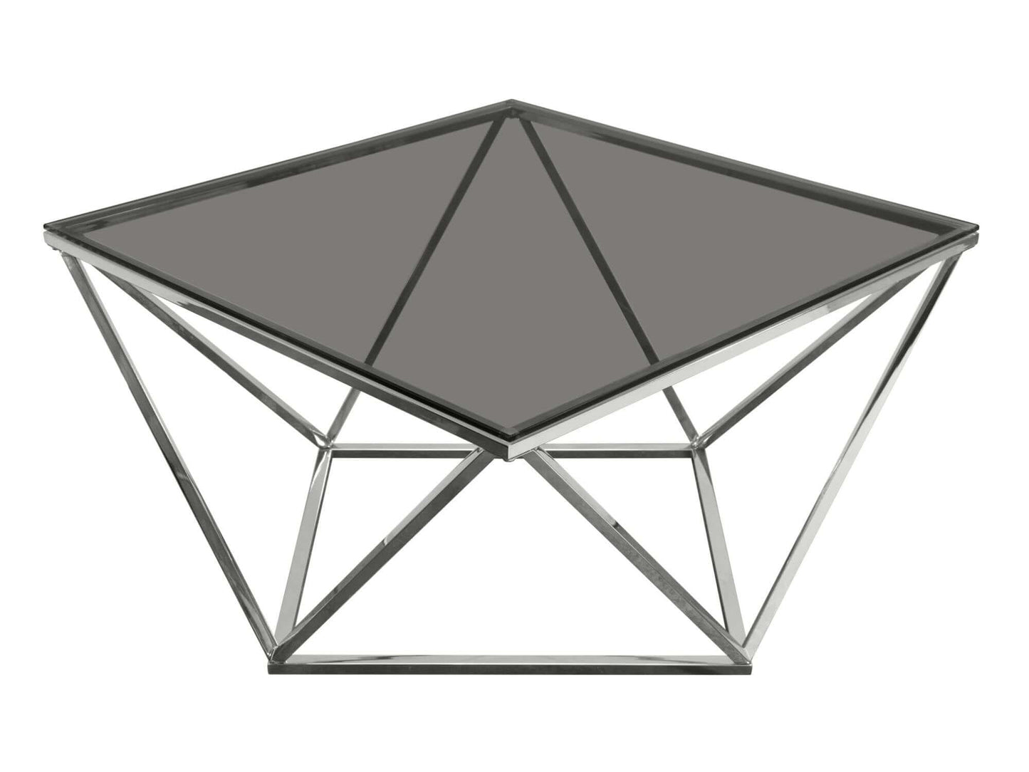 DIAMOND COFFEE TABLE - SILVER