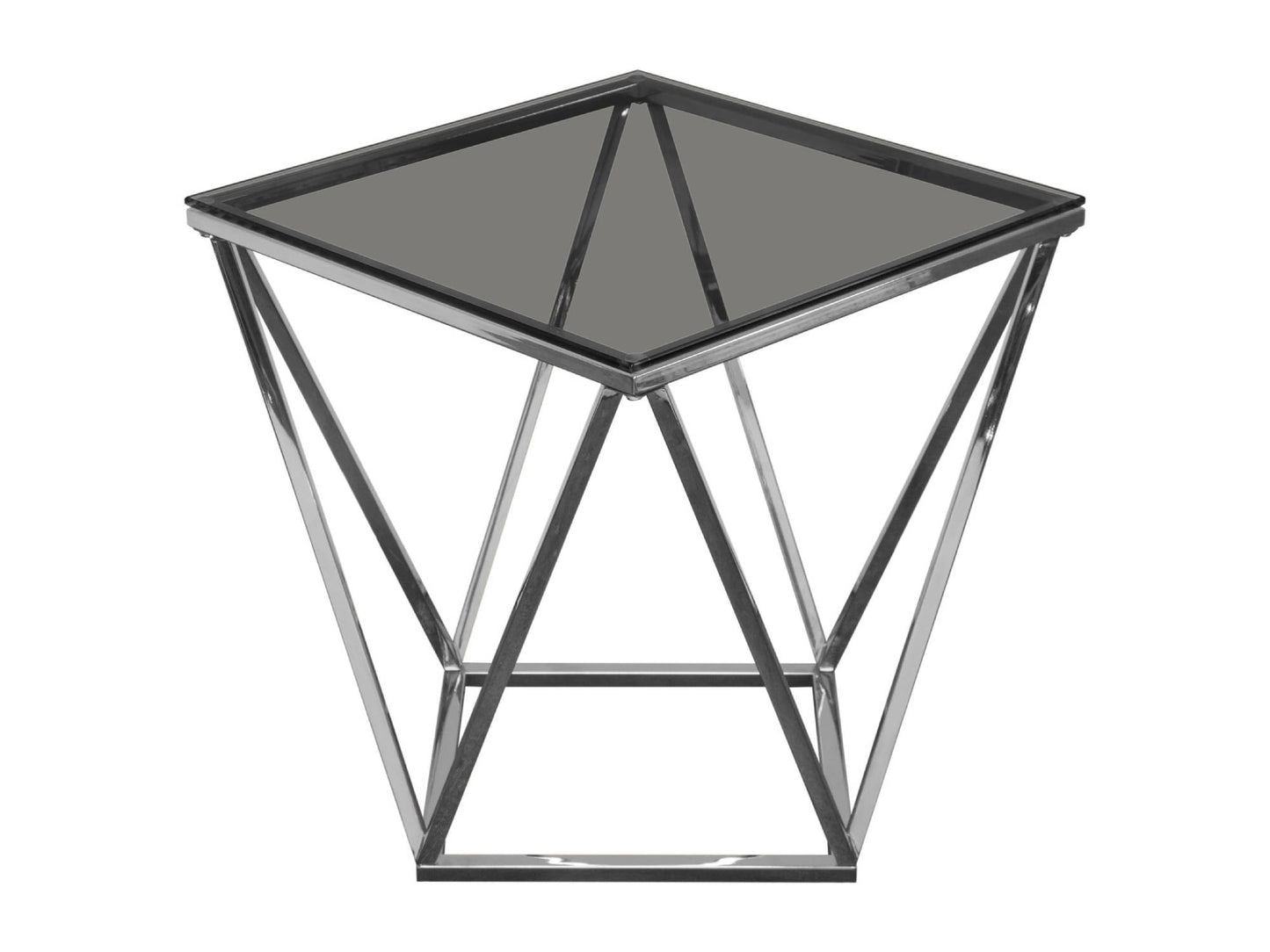 DIAMOND ACCENT TABLE - SILVER