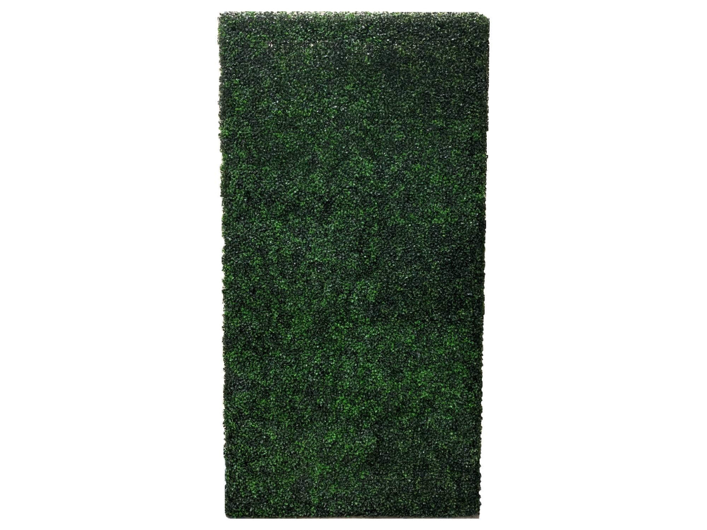 BOXWOOD HEDGE WALL | 4' X 8' - H 96" / W 48" / D 20" LLL's Boxwood Hedge Wall is an 8ft faux foliage wall panel with a wooden frame. Our hedge wall panels measure a true 96" (8ft) and a depth of 20" which is larger than standard. These box wood hedge wall