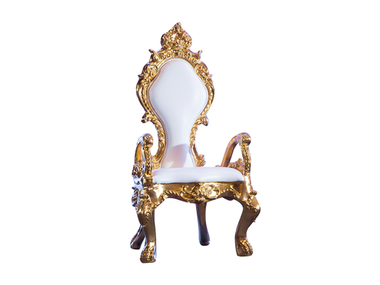 LE PETITE FLEUR de LIS THRONE CHAIR - GOLD