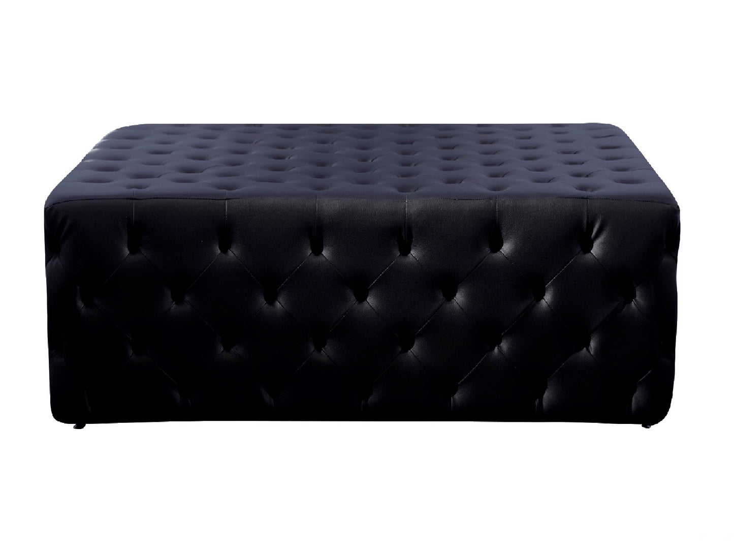 LENOX SQUARE OTTOMAN - BLACK