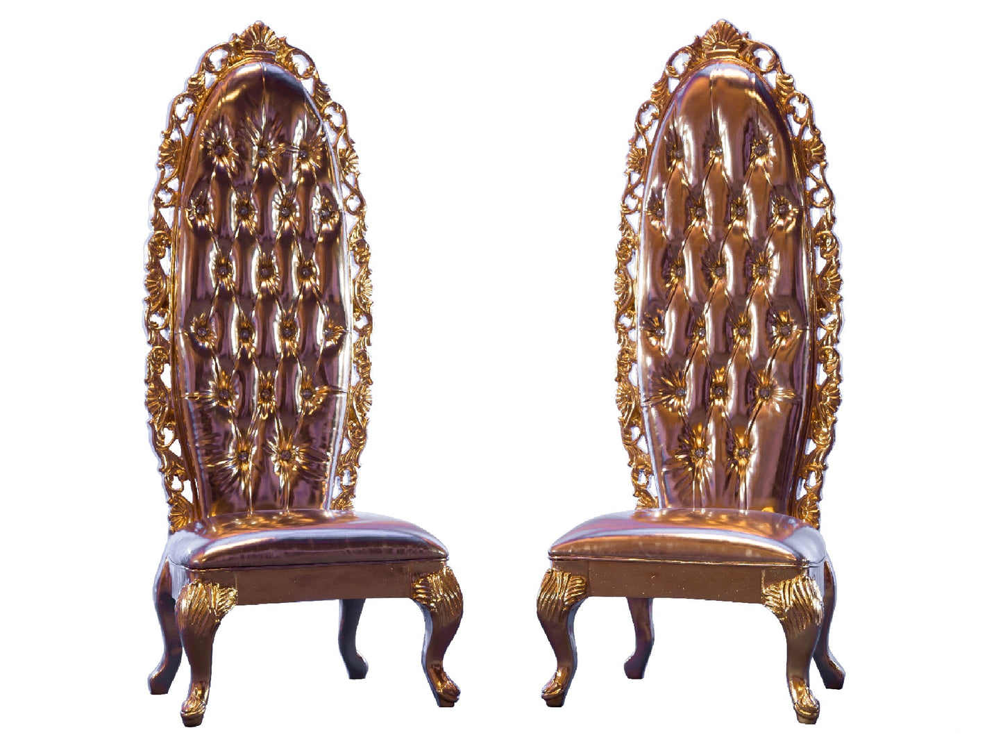 MALDIVES THRONE CHAIR - GOLD