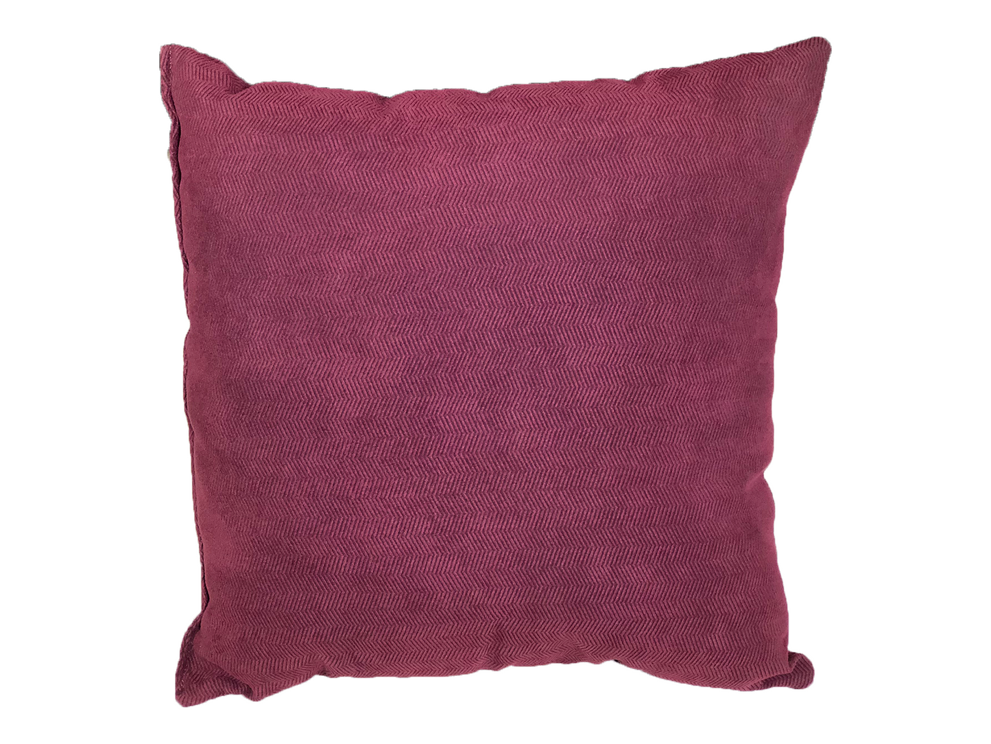 MICROSUEDE PILLOW - PLUM RIBBED