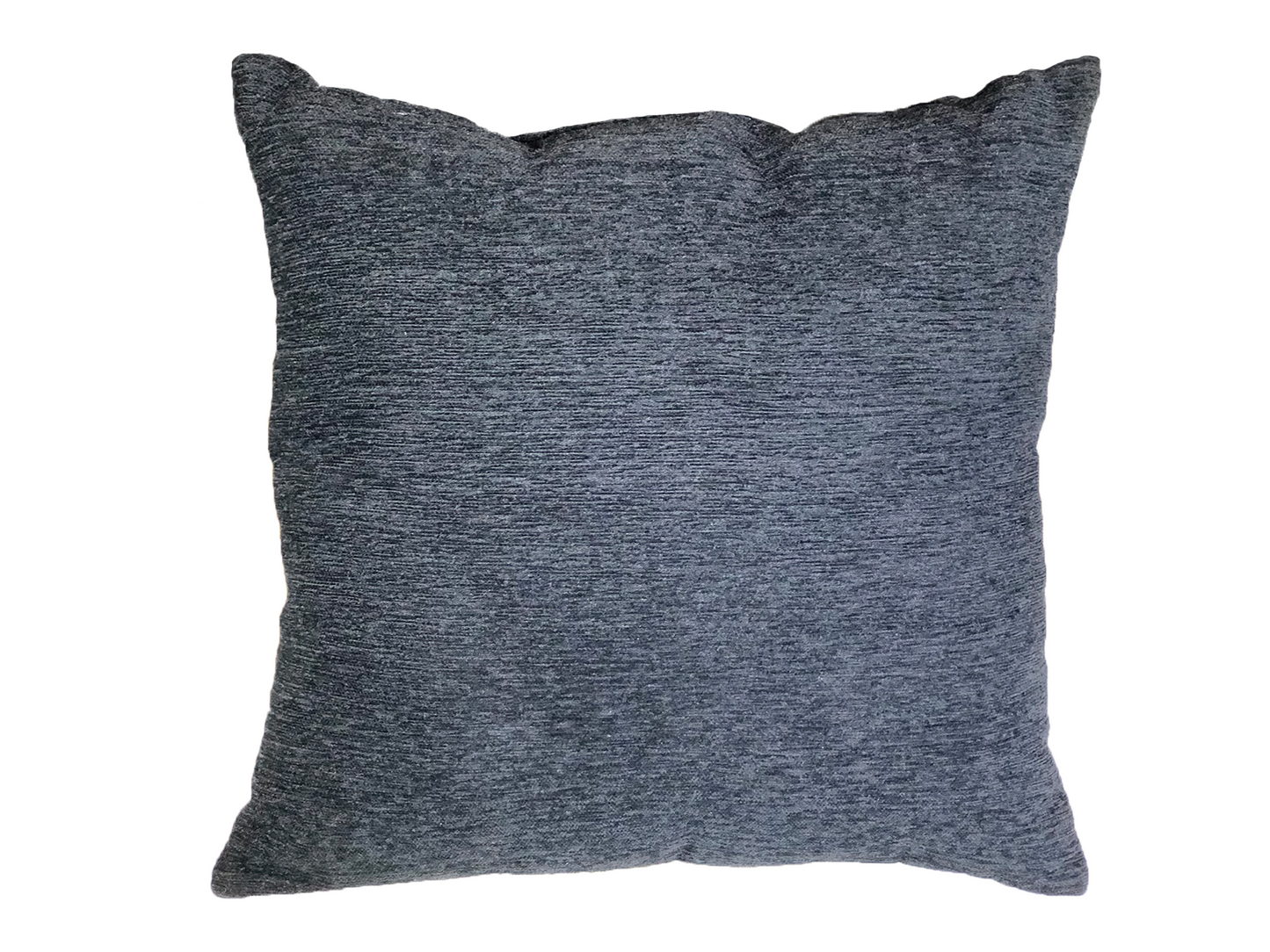 MICROSUEDE PILLOW - BLACK RIBBED