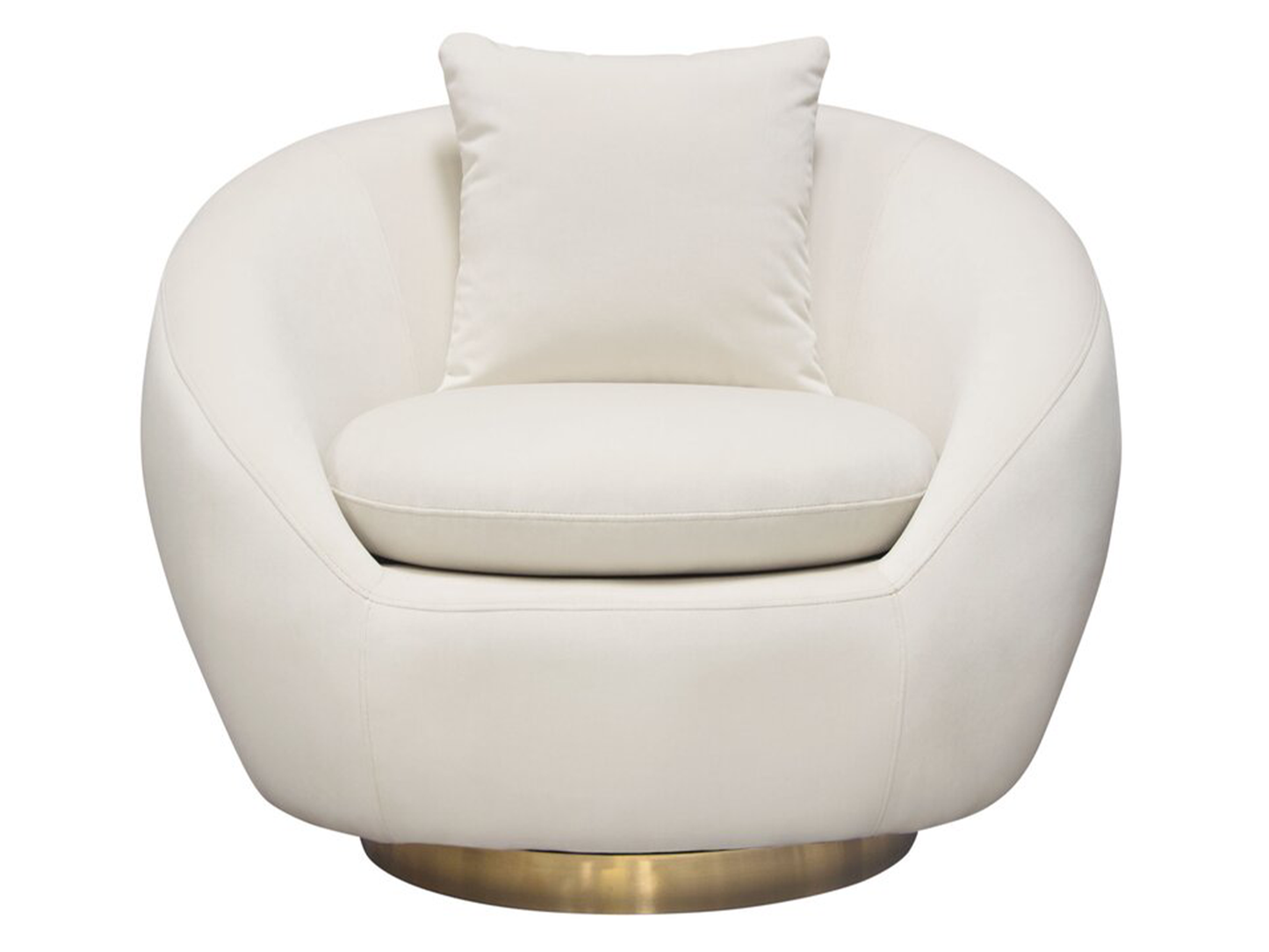 MONACO SWIVEL CHAIR - IVORY