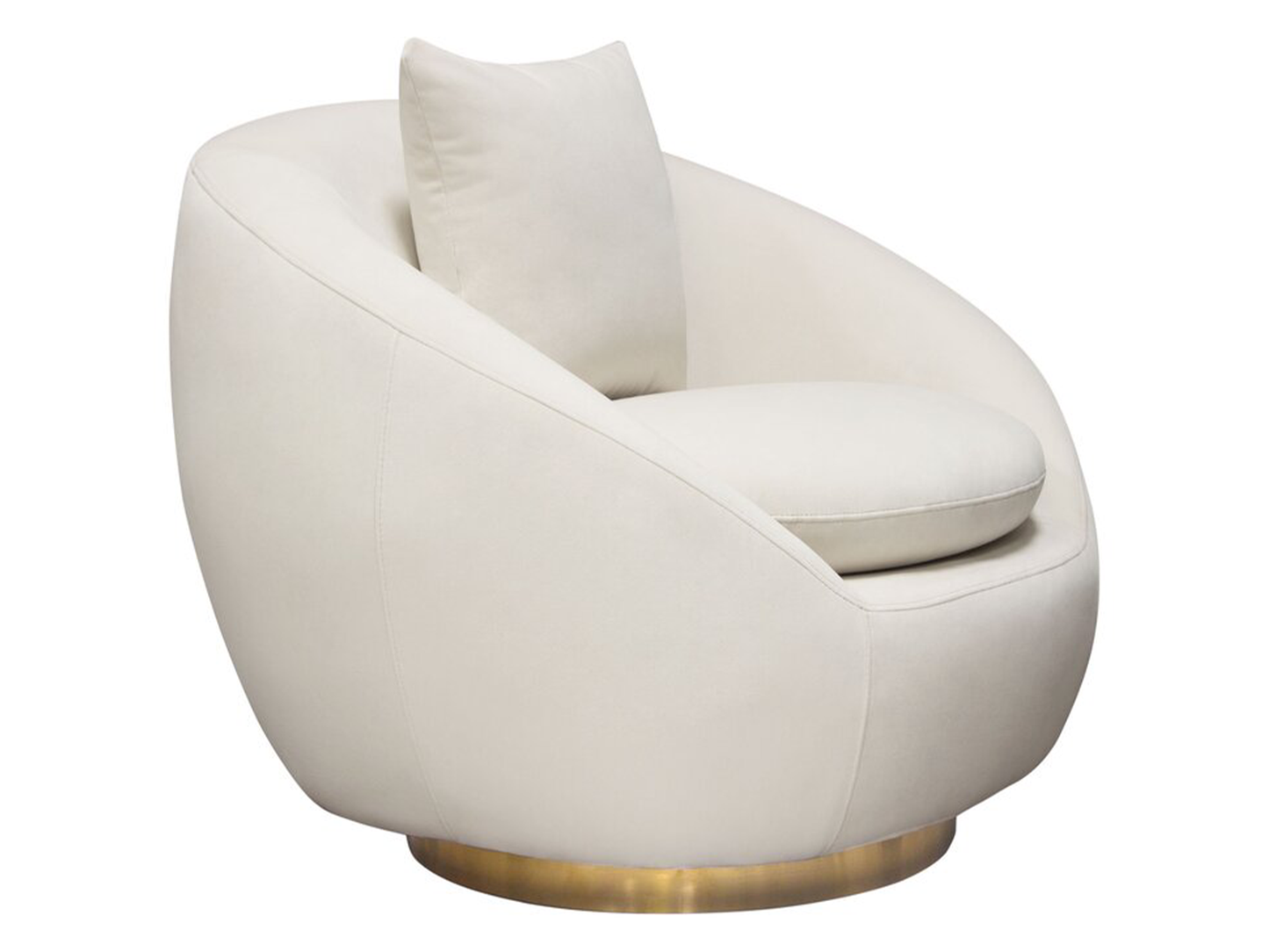 MONACO SWIVEL CHAIR - IVORY