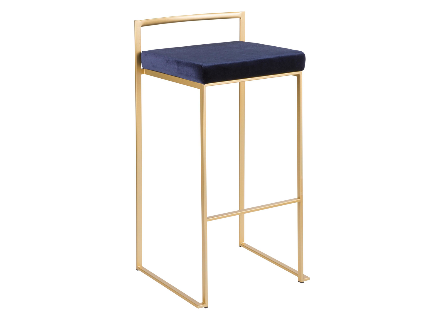 PALMER BARSTOOL - NAVY VELVET