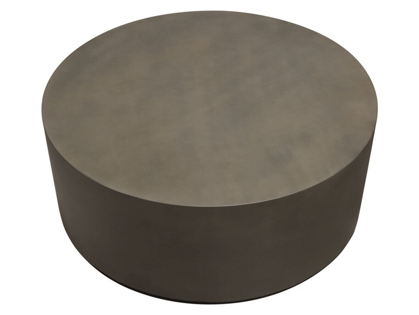PHOENIX ROUND COFFEE TABLE - H 16'' / W 40'' / D 40'' The Phoenix Round Coffee Table is a round low profile faux cement table. This coffee table features faux concrete that is perfect for industrial and rustic design spaces. This table offers warmth and d