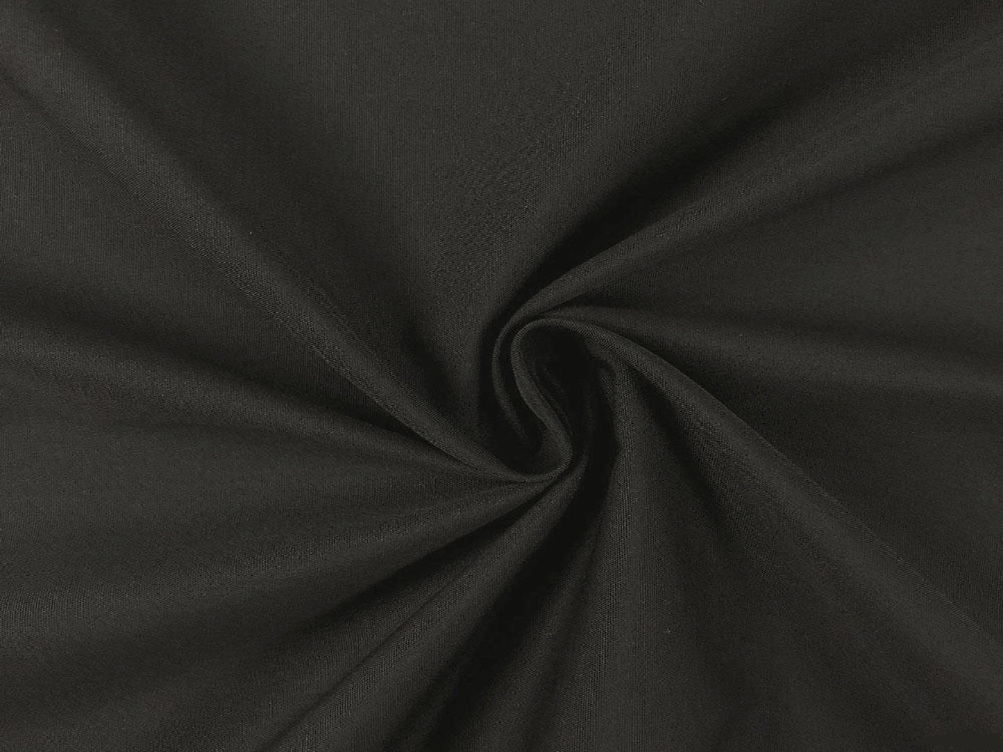 POLY DRAPE - BLACK - H 15' / W 54" LLL's Poly Drape - Black adds an elegant touch to any room, featuring a lightweight polyester material with a sleek black finish. Its crisp texture ensures a wrinkle-free drape that can be styled to fit any desired look.