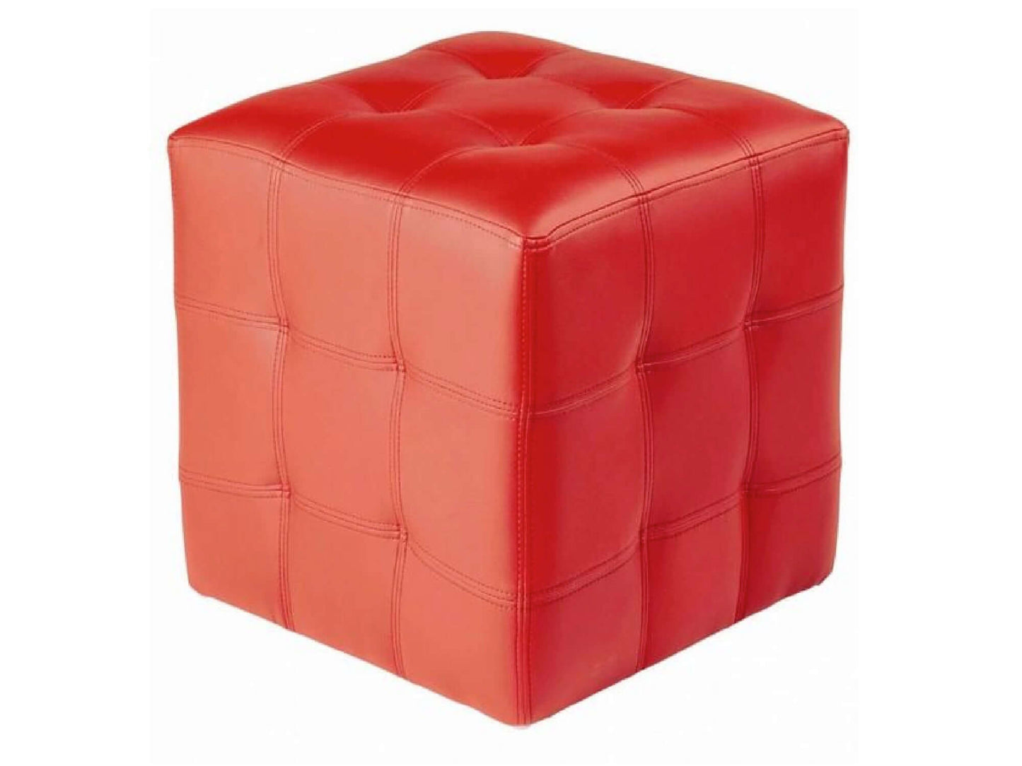 LENOX PETITE CUBE - RED - H 16.5" / W 16.5" / D 16.5" The Lenox Petite Cube is a smaller cube ottoman is the perfect addition to complete your selected seating arrangement. The red option is a nice way to add a pop of color without overpowering the overal