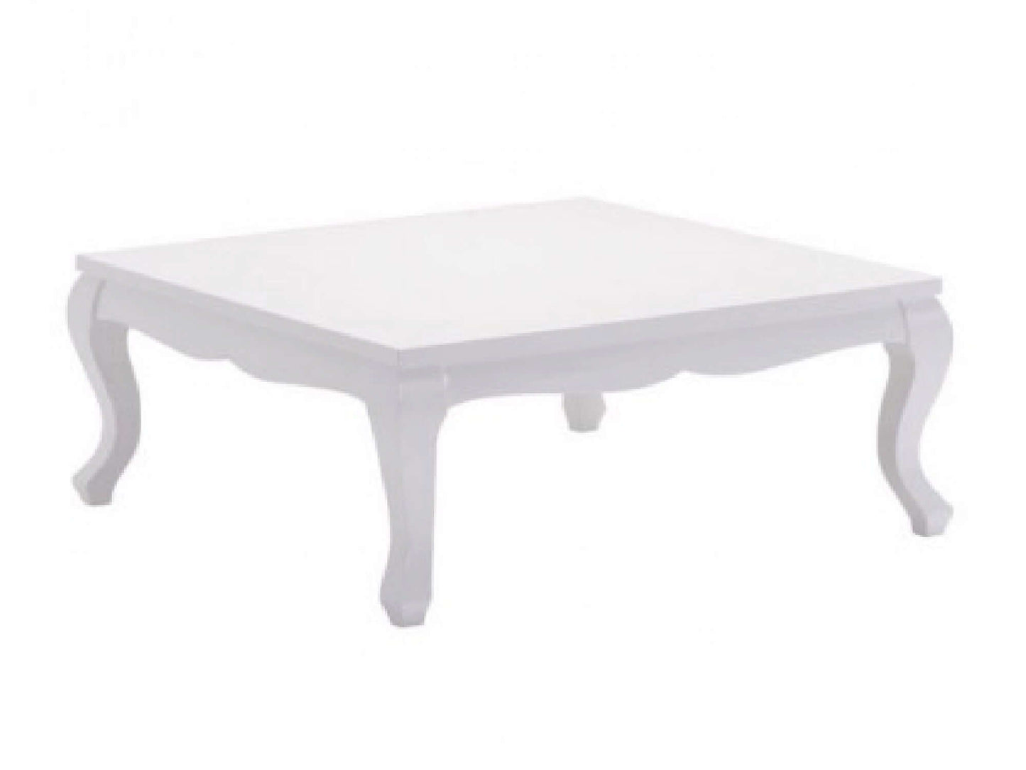 ROYAL MAJESTY SQUARE COFFEE TABLE - H 16" / W 36" / D 36" LLL's Royal Majesty square coffee table will add a classic touch of elegance to any living room. Constructed from high-quality wood, this white table is designed to provide enduring beauty and sty