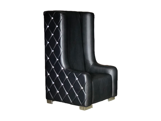 ROYALTY DIAMOND THRONE CHAIR - BLACK