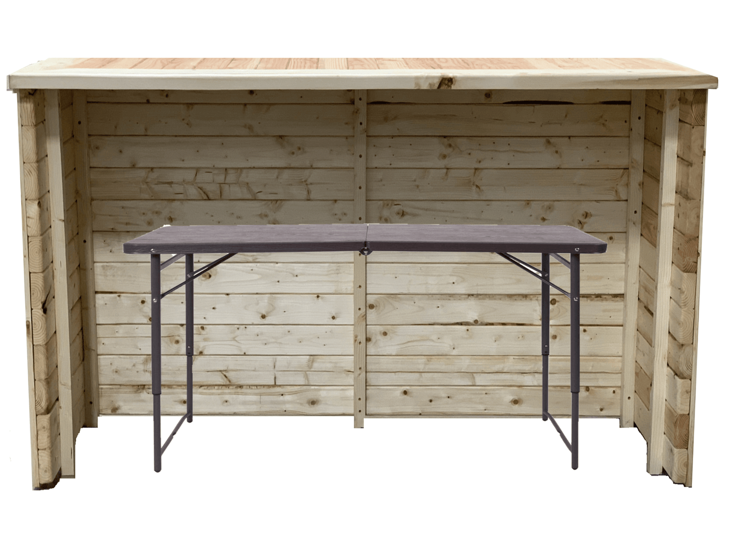 AUBURN WOOD 6FT BAR - NATURAL WOOD - H 41" / W 76.5" / D 24.5" LLL's Auburn Wood Bar in Natural Wood is a 6ft solid wood bar with a natural woodgrain finish. This picturesque bar adds the warmth and charm of wooden design elements while maintaining a refi