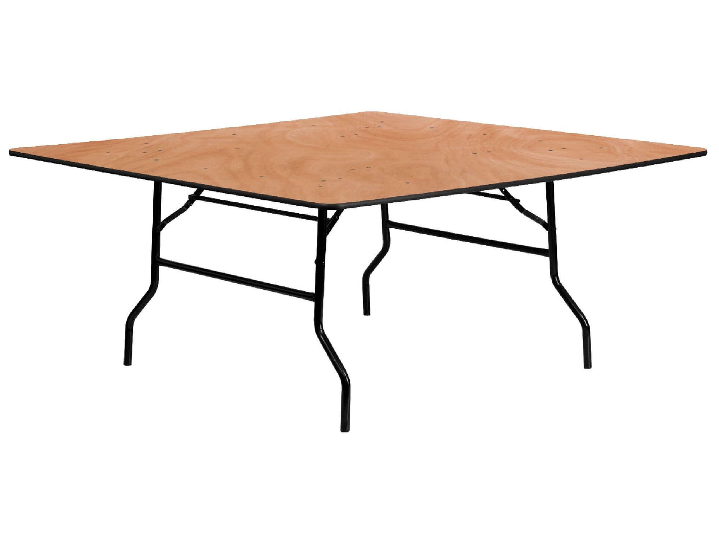 SQUARE TABLE | 5FT - H 30" / W 60" / D 60" LLL's 5ft Square Table is made of durable wood with collapsible legs. This square table is versatile and can be used at a variety of events including weddings and corporate. This table can comfortably seat 2-4 p