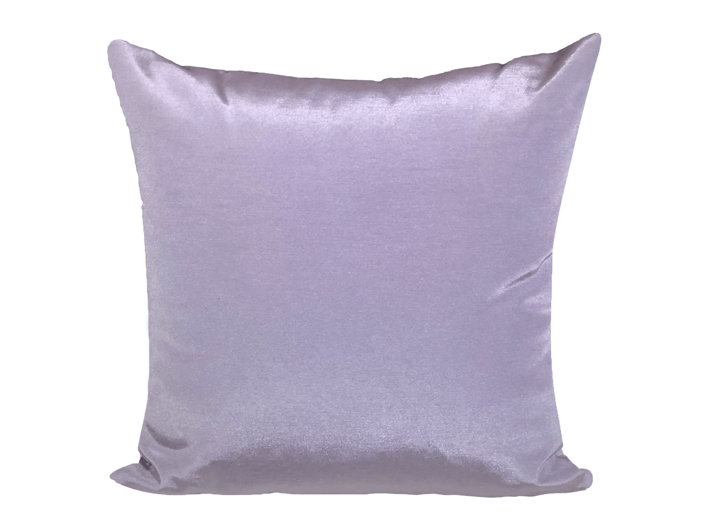 SATIN PILLOW - LAVENDER - H 18" / W 18" LLL's Satin Pillow in Lavender is a square satin pillow designed to add a burst of pastel purple color to your event decor.