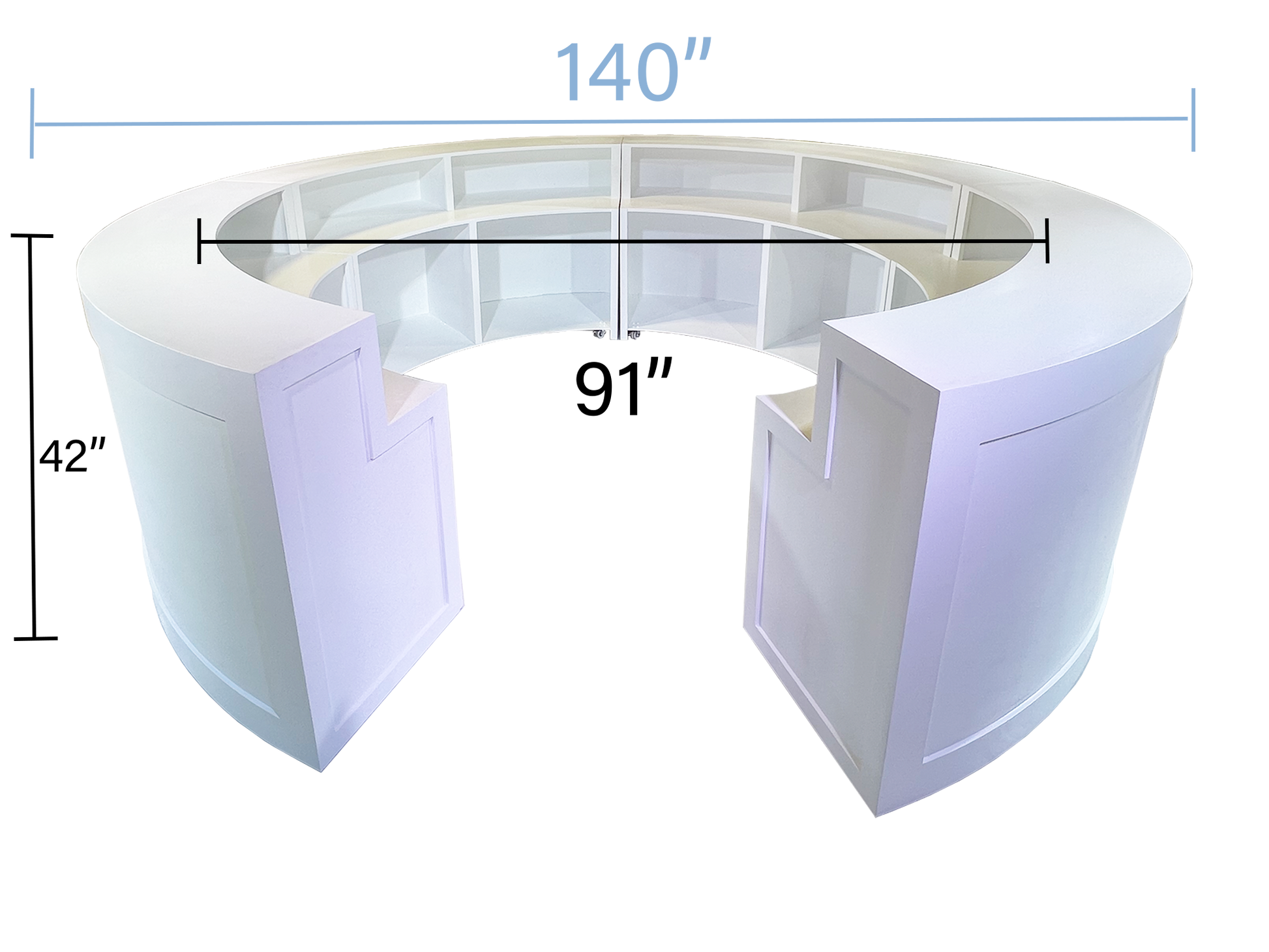 SAVANNAH CIRCULAR BAR - WHITE
