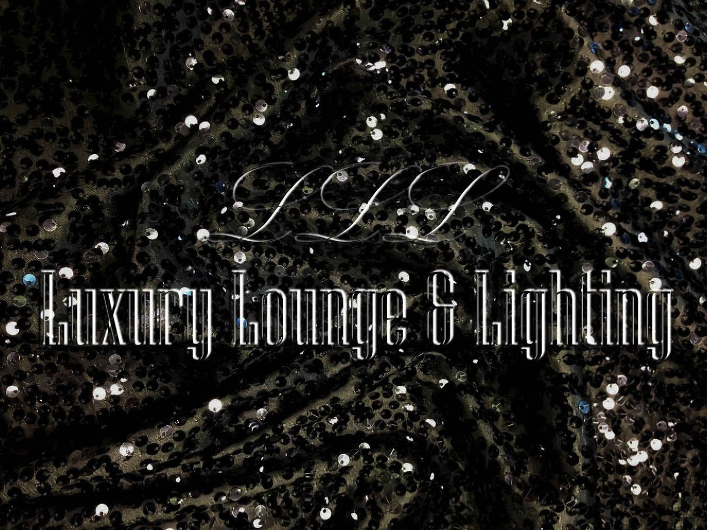 SEQUIN LINEN - BLACK